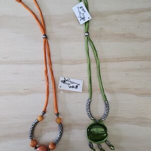 Handmade Boho Green Pendant Necklace